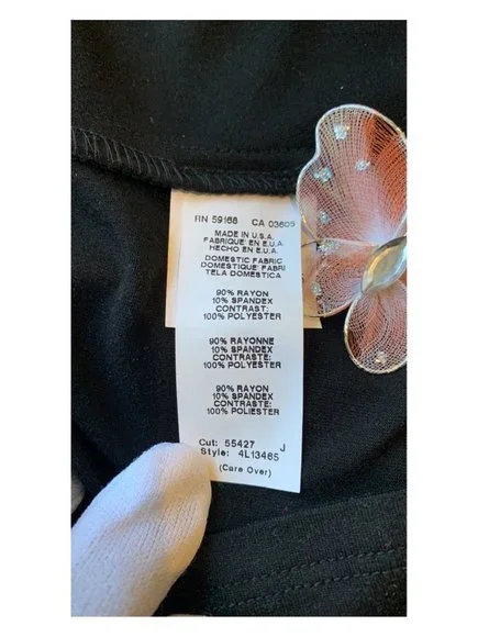 Karen Kane Black Split Front Blouse Tunic Women's Size Medium - Picture 9 of 11